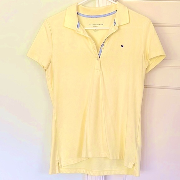 Tommy Hilfiger Polo Shirt Women’s Size Medium NWOT Like New Yellow - Picture 1 of 5